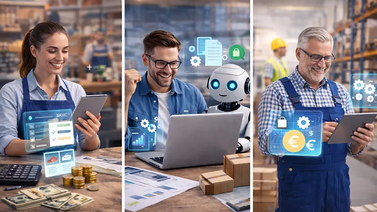 Automatisierung im Mittelstand: Unternehmer optimiert Geschäftsprozesse digital